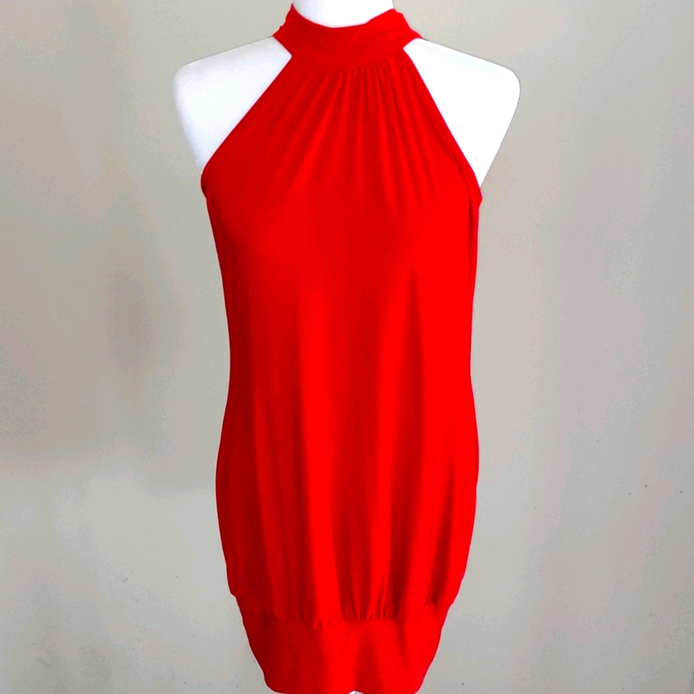 Red Sleeveless Dress